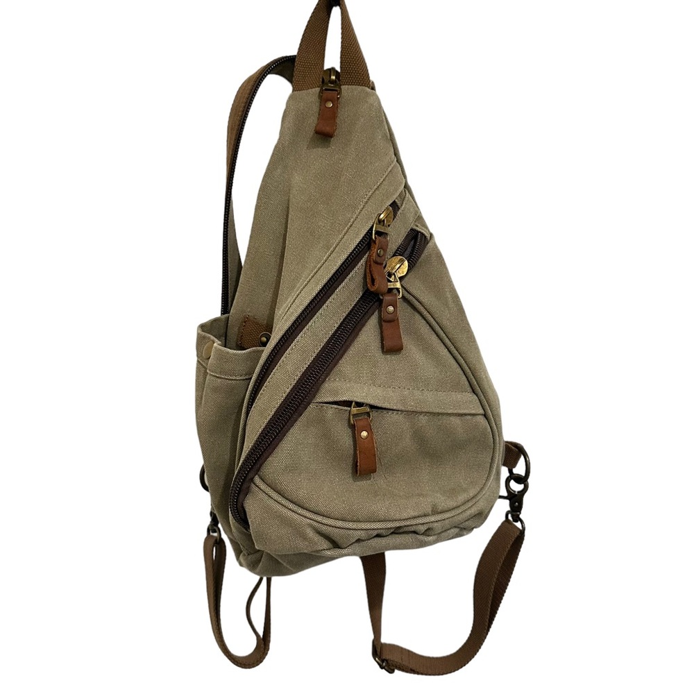 Canvas Slingback Shoulder Backpack Bag unisex